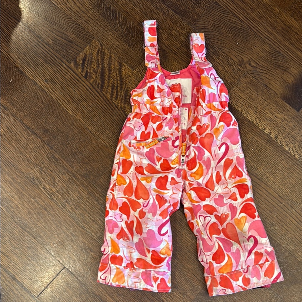 Obermeyer Girls Heart Bibs Size 2